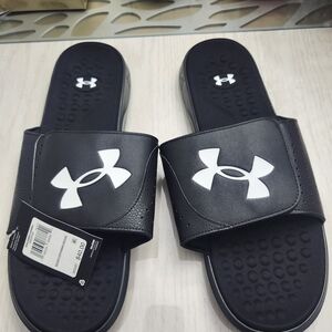 Under Armour Black Slide Sandals